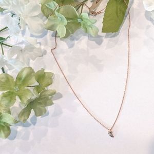 TAI Rose Gold Horn Necklace